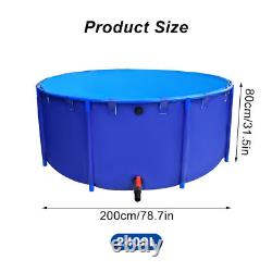 Blue PVC 32inch Round Above Ground Swimming Pool for Backyard
