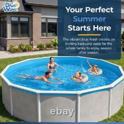 Blue Wave 12 Ft Round Overlap Pool Liner For Above Ground Pools, Blue NL321-20