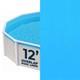 Blue Wave 12 ft Round Overlap Pool Liner for Above Ground Pools, Blue