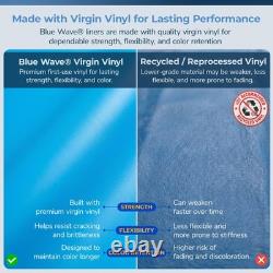 Blue Wave 12 ft Round Overlap Pool Liner for Above Ground Pools, Blue