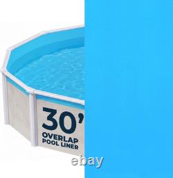Blue Wave 30-Ft round Overlap Pool Liner for Above-Ground Steel Wall Pools Wea