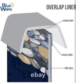 Blue Wave Canyon 15x30 Oval Pool Liner Heavy Overlap 48-54 Wall