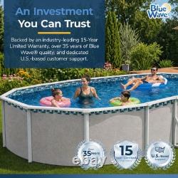 Blue Wave Emerald Coast 18-ft x 33-ft Oval Overlap Pool Liner for Above-Ground