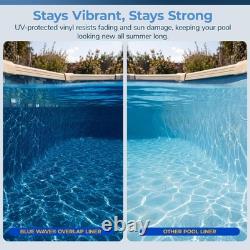Blue Wave Emerald Coast 18-ft x 33-ft Oval Overlap Pool Liner for Above-Ground