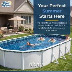 Blue Wave Emerald Coast 18-ft x 33-ft Oval Overlap Pool Liner for Above-Ground