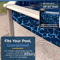 Blue Wave Evening Bay 12-Ft round Overlap Pool Liner for Above-Ground Steel Wall