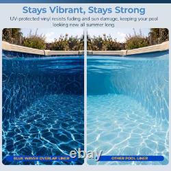 Blue Wave Evening Bay 12-Ft round Overlap Pool Liner for Above-Ground Steel Wall