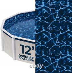 Blue Wave Evening Bay 12-Ft round Overlap Pool Liner for Above-Ground Steel Wall