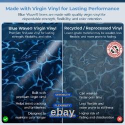 Blue Wave Evening Bay 12-ft x 24-ft Oval Overlap 12-FT X 24-FT