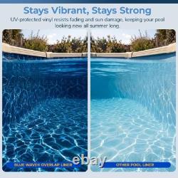 Blue Wave Evening Bay 12-ft x 24-ft Oval Overlap 12-FT X 24-FT