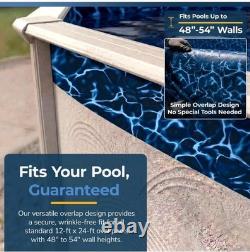 Blue Wave Evening Bay 12x24 ft Oval Pool Liner for Above Ground