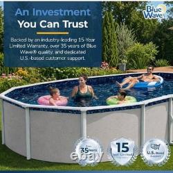 Blue Wave Evening Bay 12x24 ft Oval Pool Liner for Above Ground