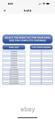 Blue Wave NL102-18 48 Peel and Stick Above Ground Pool Coves 19 Pack 24' Pool