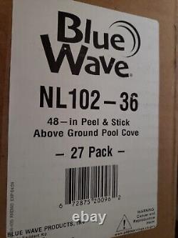 Blue Wave NL102-36 48 Peel and Stick Above Ground Pool Cove White Pack of 27