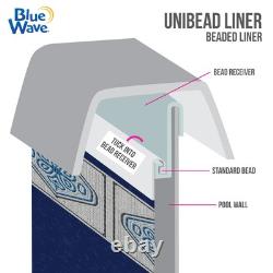 Blue Wave NL331-40 Heavy Gauge Mangalore Mosaic Round Unibead Pool Liner, 18-FT