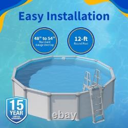 Blue Wave Overlap 12 ft Round Pool Liner for Above-Ground Steel Wall 12-FT