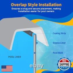 Blue Wave Overlap 12 ft Round Pool Liner for Above-Ground Steel Wall Pools
