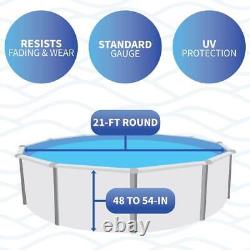 Blue Wave Overlap Above Ground Pool Liner 21 ft. Round Standard Gauge Vinyl Blue