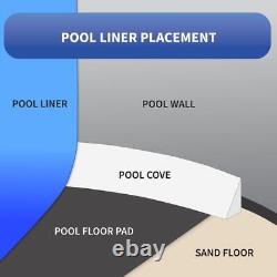 Blue Wave Overlap Above Ground Pool Liner 21 ft. Round Standard Gauge Vinyl Blue