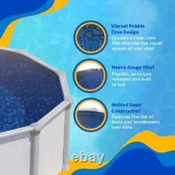 Blue Wave Pebble 21 Ft Round Pool Liner for Above Ground Pools
