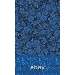 Blue Wave Pebble Cover 12-ft x 24-ft Oval Pool Liner for Above-Ground Steel W