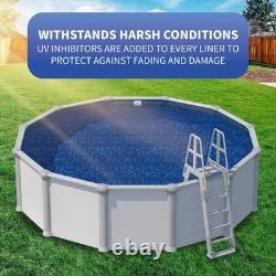 Blue Wave Pebble Cover 12-ft x 24-ft Oval Pool Liner for Above-Ground Steel W