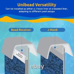 Blue Wave Pebble Cover 12-ft x 24-ft Oval Pool Liner for Above-Ground Steel W