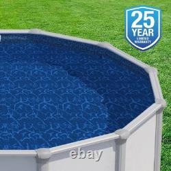 Blue Wave Pebble Cover 12-ft x 24-ft Oval Pool Liner for Above-Ground Steel W
