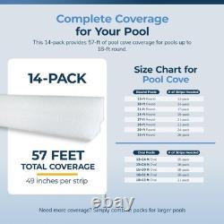 Blue Wave Peel and Stick Pool Cove for Above Ground Pools 14-Pack
