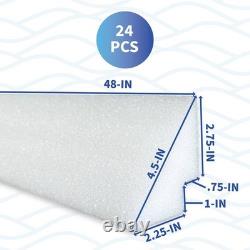 Blue Wave Pool Liner Accessories 48 Peel+Stick Above Ground Pool Cove (24 Pack)