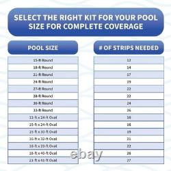 Blue Wave Pool Liner Accessories 48 Peel+Stick Above Ground Pool Cove (24 Pack)