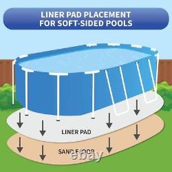 Blue Wave Pool Liners 15'X26' Oval Liner Pad for Above Ground Pool Durable