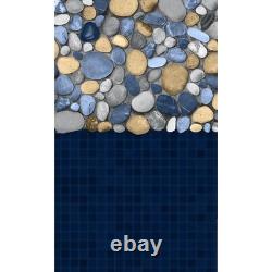 Bluewave Canyon Round 48/54 Deep Pool Heavy Gauge Overlap Liner In Blue