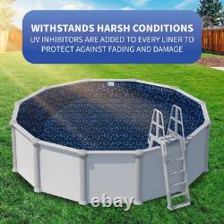 Bluewave Evening Bay Oval Standard 48/54 Deep Pool Gauge Overlap Liner In Blue