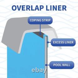 Bluewave Round Standard Gauge 48/52 Deep Pool Overlap PVC Liner In Blue
