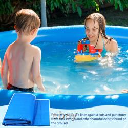 Boao 18 Ft Pool Liner Pad for Above Ground Pools, Durable Cloth, Round