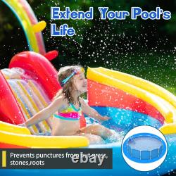 Boao 18 Ft Pool Liner Pad for Above Ground Pools, Durable Cloth, Round