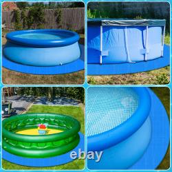 Boao 18 Ft Pool Liner Pad for Above Ground Pools, Durable Cloth, Round