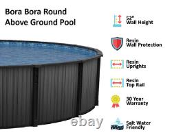 Bora Bora 52 Wall Above Ground Swimming Pool with Liner & Skimmer Choose Size