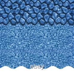 Boulder Swirl 20 Gauge Overlap 54 Wall Height Above Ground Swimming Pool Liner