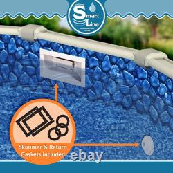 Boulder Swirl 20 Gauge Overlap 54 Wall Height Above Ground Swimming Pool Liner