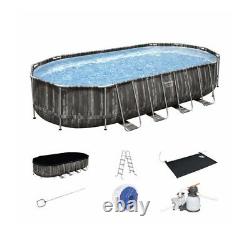 Brand New Bestway Power Steel 22 x 12 x 48 Above Ground Oval Pool Set