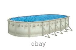 Brazil 12' x 24' x 52 Oval Above Ground Swimming Pool Premium Package