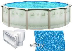 Brazil 15' x 52 Round Above Ground Swimming Pool and Liner