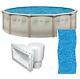 Brazil 15' x 52 Round Above Ground Swimming Pool and Liner