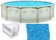 Brazil 18' x 52 Round Above Ground Swimming Pool and Liner