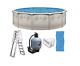 Brazil 21' x 52 Round Above Ground Swimming Pool Premium Package