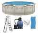 Brazil 24' x 52 Round Above Ground Swimming Pool Premium Package