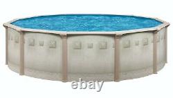 Brazil 24' x 52 Round Above Ground Swimming Pool and Liner
