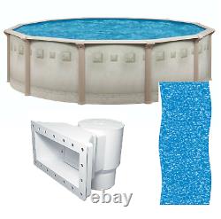 Brazil 27' x 52 Round Above Ground Swimming Pool and Liner